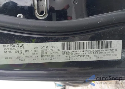 2017 Dodge Journey Crossroad Plus z USA, uszkodzony, nr VIN 3C4PDCGGXHT548142